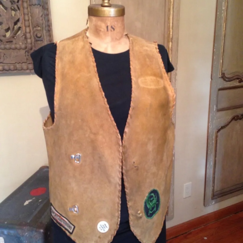 Rare Motorcycle Retired Gang Motorcycle Harley Club Members Vest Jacket Medium